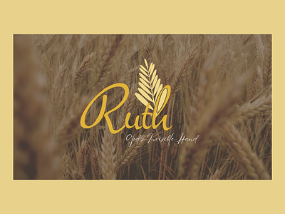 Ruth Sermon Series graphic design