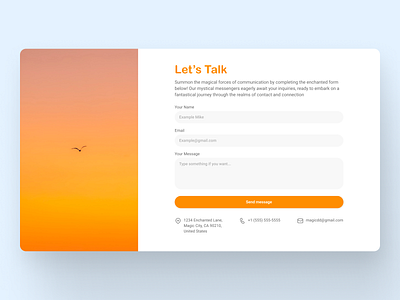 Contact Page — Daily UI #28 contact contact form contact page dailyui form illustration page. ui ux