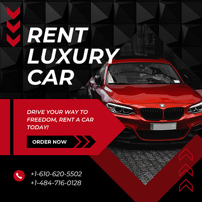Car Rental Content Creation For Ads branding canva graphic design logo ui ux