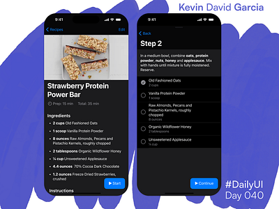 #DailyUI Day 40: Recipe or Food Order cooking dailyui ingredients recipe