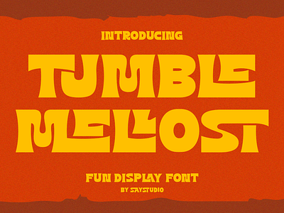 Tumble Mellost - Fun Display Font brandning diplay font font fonts fun font logo sans serif