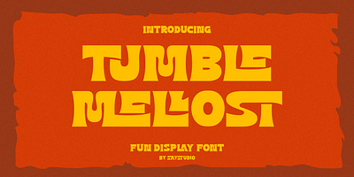 Tumble Mellost - Fun Display Font brandning diplay font font fonts fun font logo sans serif