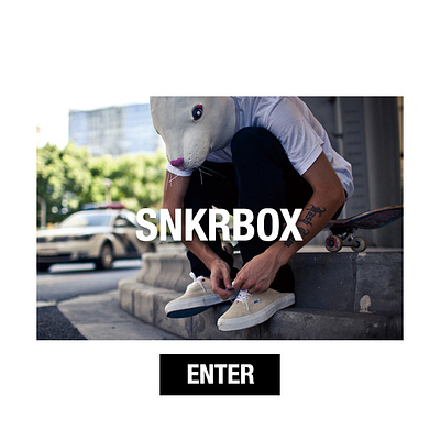 SNKRBOX – Ecommerce Website ecommerce skateboarding sneakers snkrbox streetwear