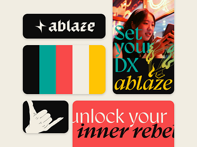 Ablaze / SaaS brand concept branding digital graphic design logo tech ui