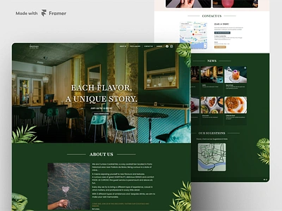 O Curioso Cocktail Bar Website branddesign branddesigner branding design figma figma designer graphic design identidade visual illustration logo ui ui design ui desiner ui ux ux design ux designer vector