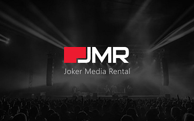 JMR - Jocker Media Rental brand branding graphic design logo logo design