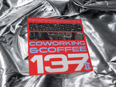 137 - COWORKING&COFFEE - BRANDDESIGN branding coffee graphic design logo poster type typo typography