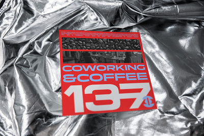 137 - COWORKING&COFFEE - BRANDDESIGN branding coffee graphic design logo poster type typo typography