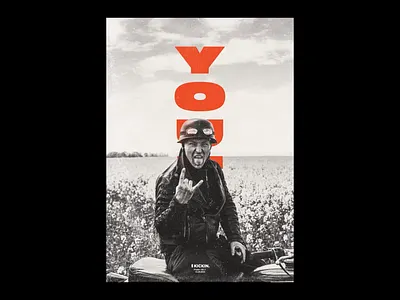 Kickin- Motion Poster #192 album art animation design experimental kinetic kinetic typography monochrome motion motion poster orange poster design typography vintage
