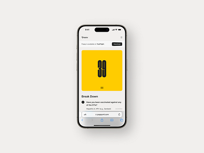 Poppy - Mobile Results Page adobe xd design figma flat health ios ui