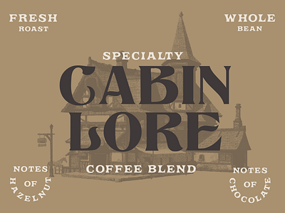 Cabin Lore Branding bag branding cabin coffee design lore product