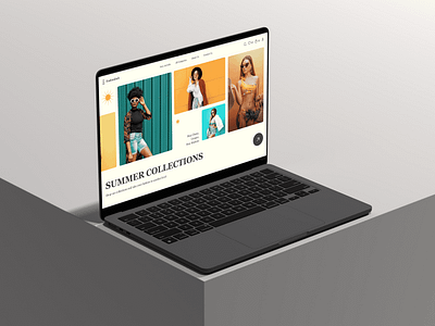 Fashion Hub fashion hero section landing page ui design