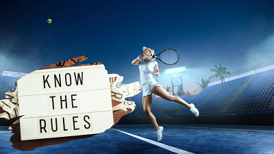 Tennis Rules branding graphic design