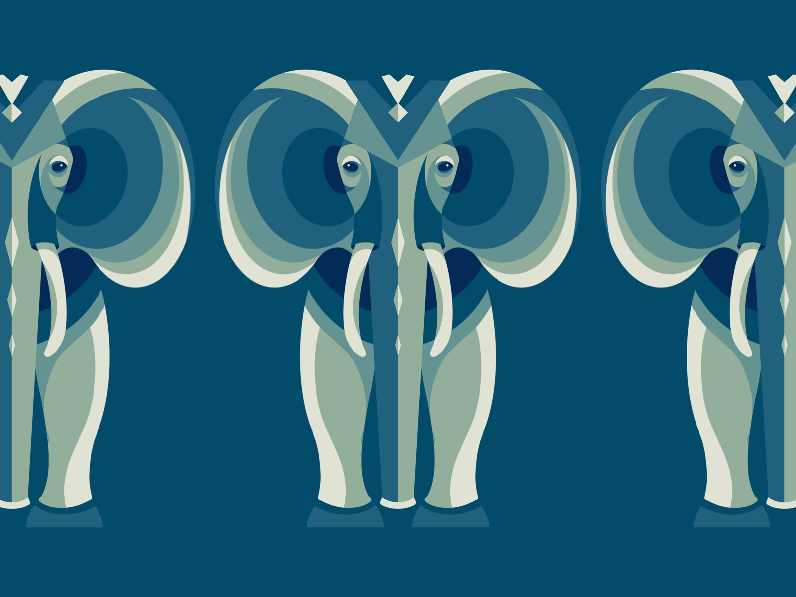 Animal Series | Elephant abstract animal animals art artist bold collection drawing ears elephant elephants geometric geometrical illustration procreate series symmetrical symmetry trunk zoo