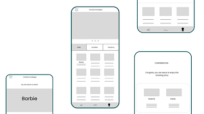 Usability Study - Cinema App design low fi prototype research study usabilily ux