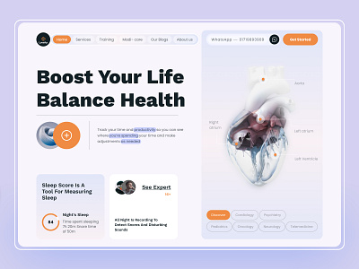 HealthCare - Website Design clean digital health doctor figma design fut futuristic design health health app health care healthcare landing page landingpage medical medical care medical startup modern uiux web 3 webdesign website