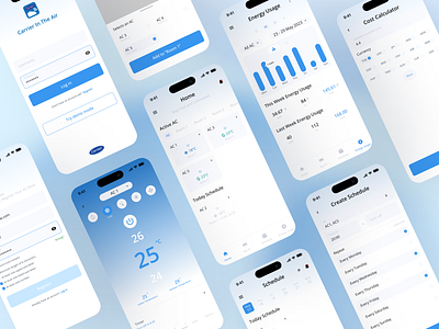 Redesign concept - Carrier Application application redesign smart home ui