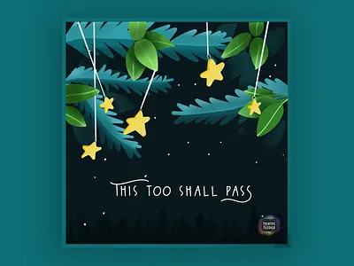 Starry Night creativepeddler design digital art dribbble graphic design illustration minimal night quote star starry night