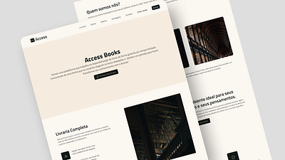 Access Books - UI Design access books books branding design graphic design logo site software ui ui design web web design website