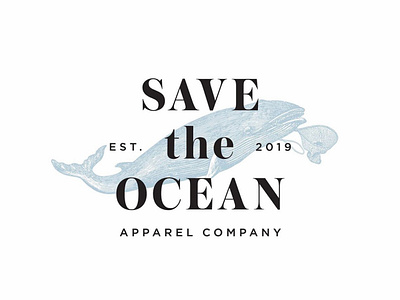 Save the Ocean Logo Design graphic design logo