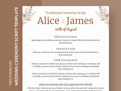 Boho Wedding Ceremony Script Free Google Docs Template boho boho wedding ceremony script ceremony ceremony script declaration of intent docs free google docs templates free template free template google docs google google docs marriage script template traditional ceremony script wedding wedding script