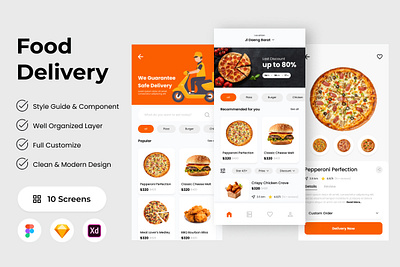 BiteRush - Food Delivery Mobile App ux