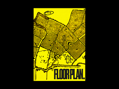 Floor Plan branding design graphic graphic design illustration minimal poster typographic yellow