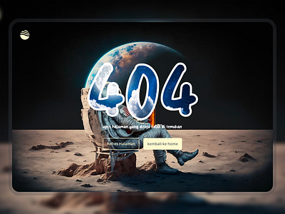 Web desain 404 not found page 008 ai astronot page daily ui 008 galaxy page not found page ui design web web design