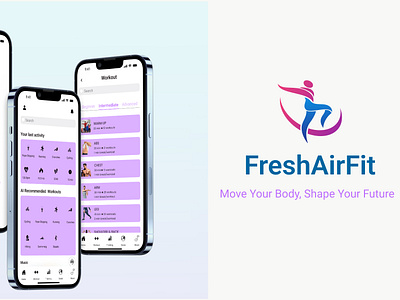 FreshAirFit - Outdoor Fitness App iOS Presentation ui