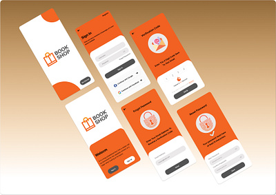Book Shop design app app design mobile screens ui ux