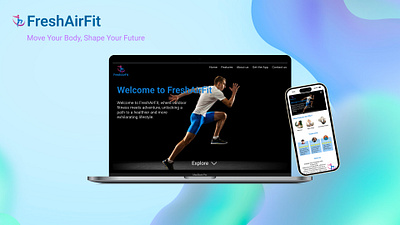 FreshAirFit - Outdoor Fitness App Website Presentation ui