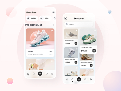 Shoe Store - Application UI/UX Design android app app design branding graphic design iphone app mobile mobile app ubrain ubrain designs ui user experience user interface design ux