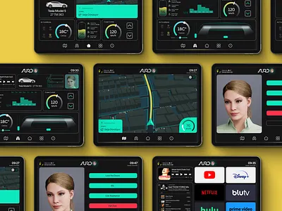 Auro Autonomous Taxi App Display Screens branding design graphic design logo design product design ui ui design ux uxui design