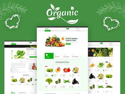 Organic E-commerce Websites e commerce websites graphic design logo organic organic e commerce websites ui