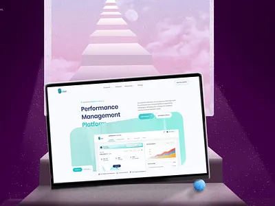 Performance management platform animation clean ui interface minimal motion graphics ui ui design uiux ux