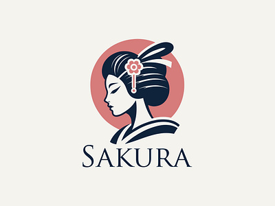 Sakura Logo branding creative logo custom logo design elegant logo geisha geisha logo graphic design illustration japan logo japanes logo logo logo design logo inspirations luxury logo modern modern logo professional professional logo vector