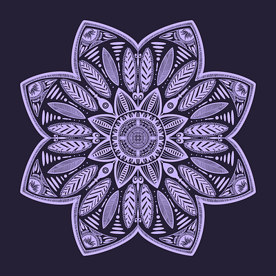 Mandala 2d animation art artwithprocreate branding design drawing fun graphic design illustration logo mandala procreate symmetry ui vector