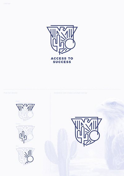 CREST Logo affinity affinity designer blue brand design branding clean crest graphic design logo logo design minimalistic simple