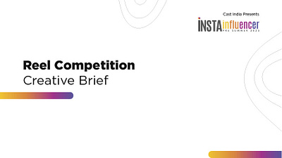 Presentation: Reel Competition art banner creative design instagram presentation reel