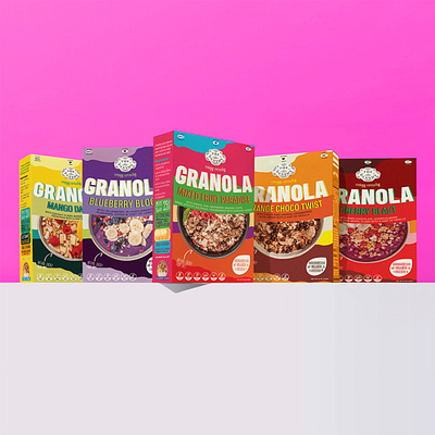 We Created a Playful & Whimsical Packaging Design for The Pantry brand identity branding design granola graphic design logo logodesign motion graphics pack packaging packaging design packaging ideas typography vector