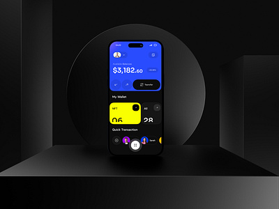 WHORTHY | Financial app 3d animation app branding card dark dark mode design financial graphic design logo minimal motion motion graphics nft product productdesign ui uiux ux