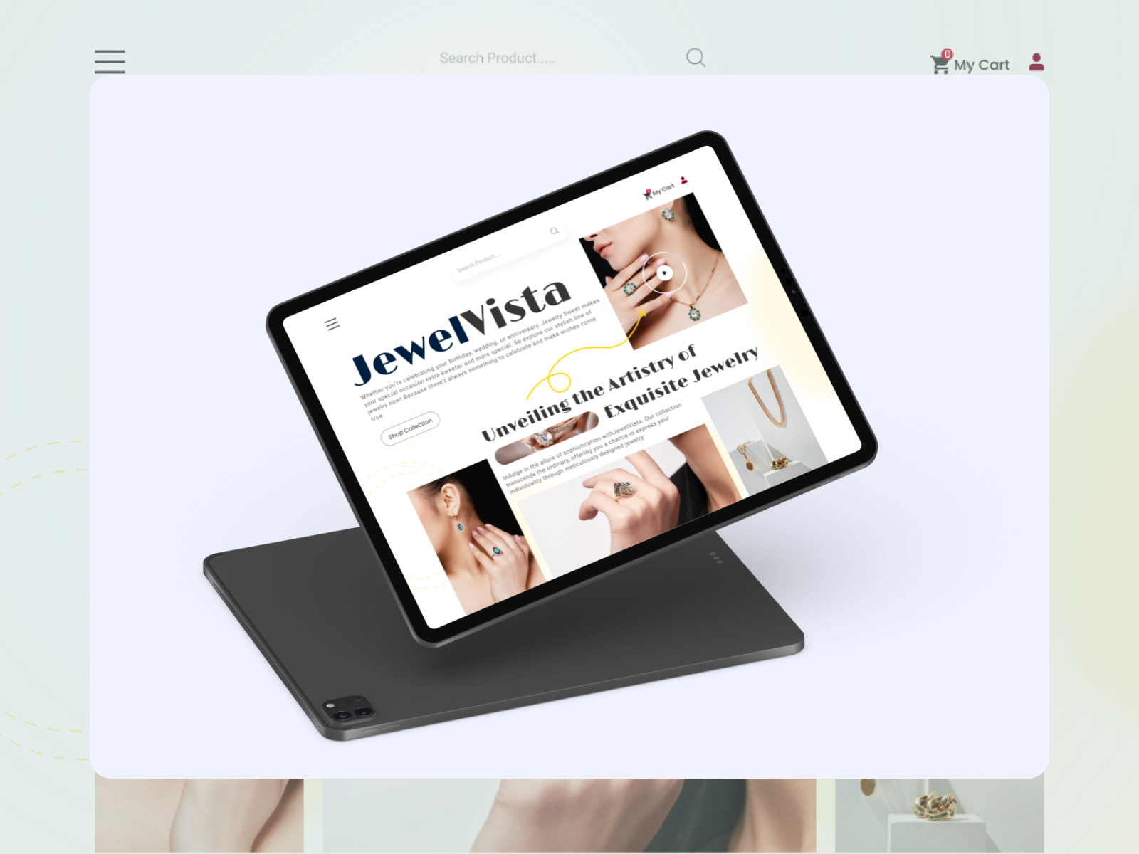 JewelVista- Jewelry Website design ecommerce jewelry ui uiux ux website websitedesign