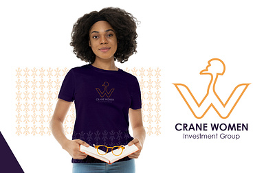 Crane women logo animation branding graphic design logo logoanimation motion graphics typography
