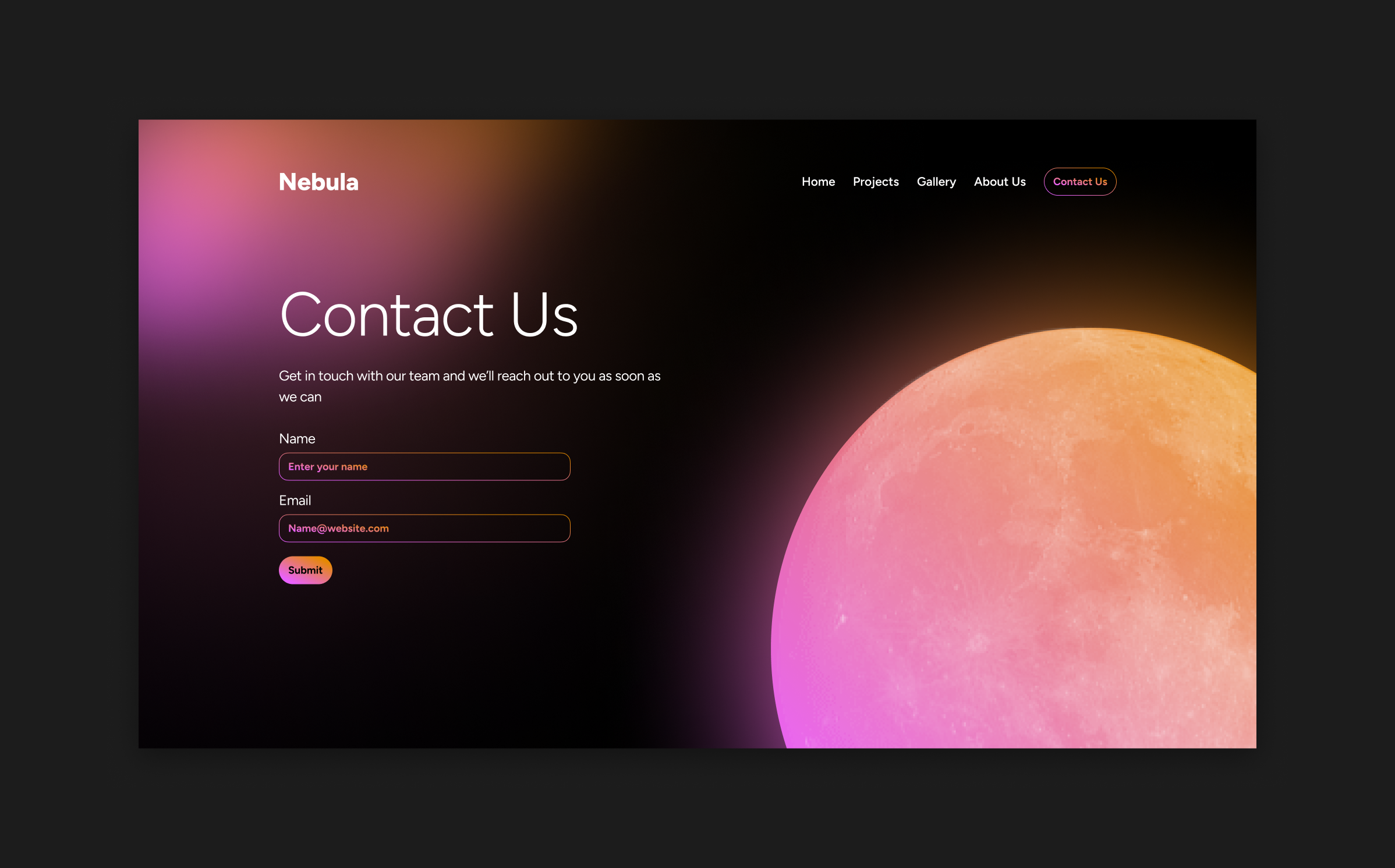 Example of Visual Design For Web & Mobile