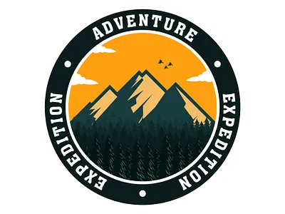Retro Vintage Adventure Design adventure emblem hunting logo outdoor retro sticker vintage