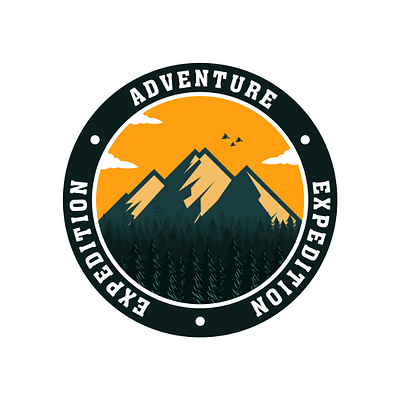 Retro Vintage Adventure Design adventure emblem hunting logo outdoor retro sticker vintage