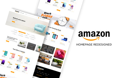 Amazon Homepage Redesign. amazon amazon homepage design homepage design landing page redesign ui user interface web ui website design