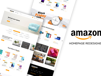 Amazon Homepage Redesign. amazon amazon homepage design homepage design landing page redesign ui user interface web ui website design