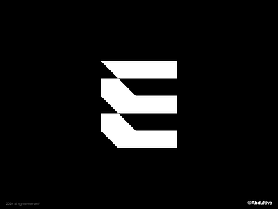 monogram letter E logo exploration .002 brand branding design digital geometric graphic design icon letter e logo marks minimal modern logo monochrome monogram negative space