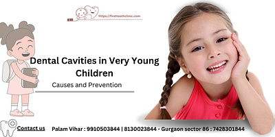 Dental Cavities in Very Young Children| DentalClinic in Gurgaon dental care for children first tooth clinic firsttoothclinic